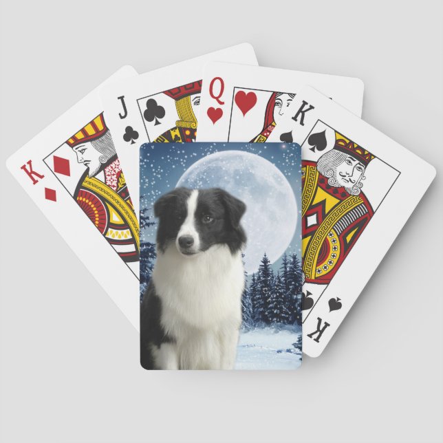 Border-Collie-Spielkarten Spielkarten (Rückseite)