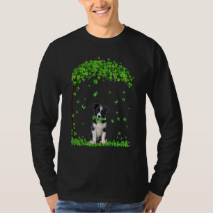 Border Collie St Patricks Day Irish Kleeblatt Dog T-Shirt