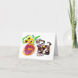 Border Collie sunflowers  Karte