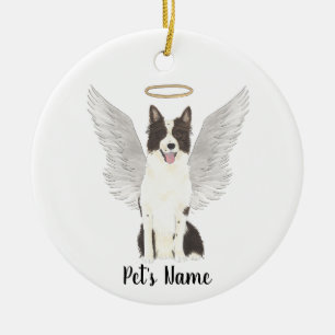 Border Collie Sympathie-Gedenkstätte Keramik Ornament