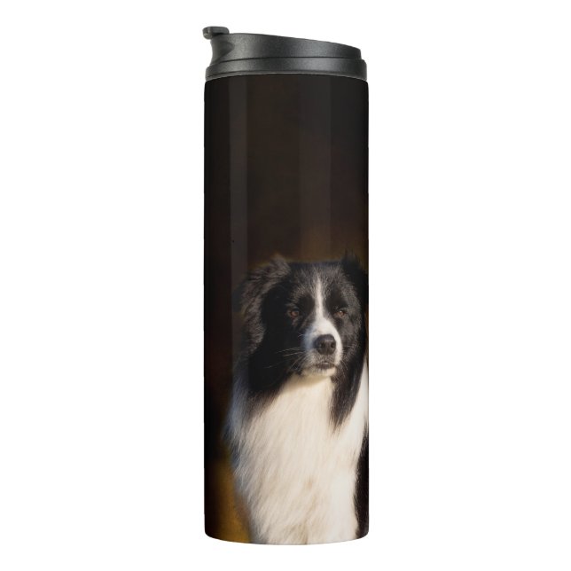 Border-Collie Thermosbecher (Nach rechts gedreht)