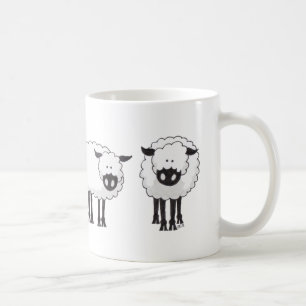 Border-Collie und ihre Schafe Kaffeetasse