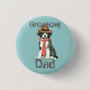 Border Collie Vater Button