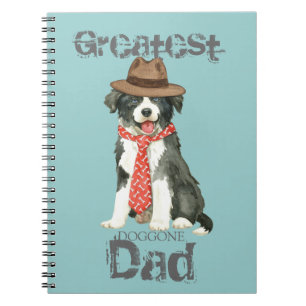 Border Collie Vater Notizblock