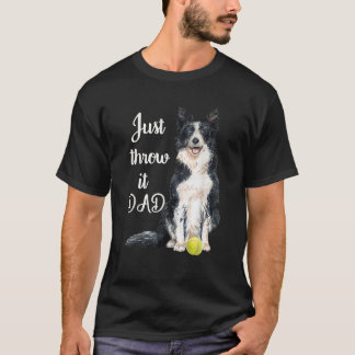 Border Collie Vater T-Shirt