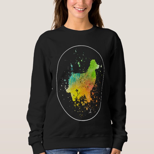 Border Collie Vintage  1 Sweatshirt (Vorderseite)