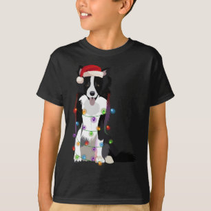 Border Collie Weihnachten Lichter Weihnachten Weih T-Shirt