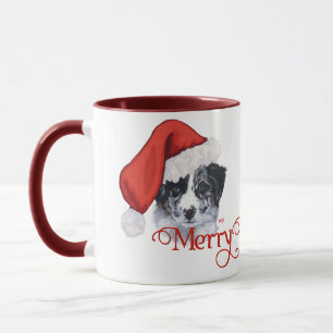 Border Collie Weihnachten Tasse