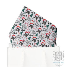 Border Collie Weihnachten Tissue-Papier