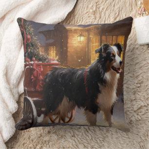 Border Collie Weihnachtsfest Saison Kissen