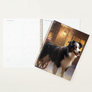 Border Collie Weihnachtsfestzeit Planer