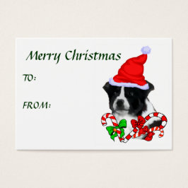 Border Collie Weihnachtsgeschenke Name Tags