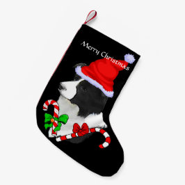 Border Collie Weihnachtsmannmütze Weihnachten Kleiner Weihnachtsstrumpf