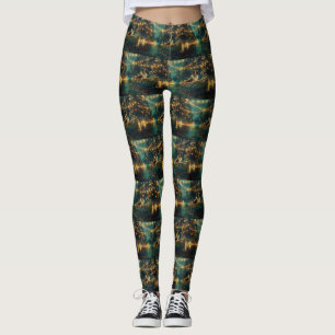 Border Collie Weihnachtsreise Leggings
