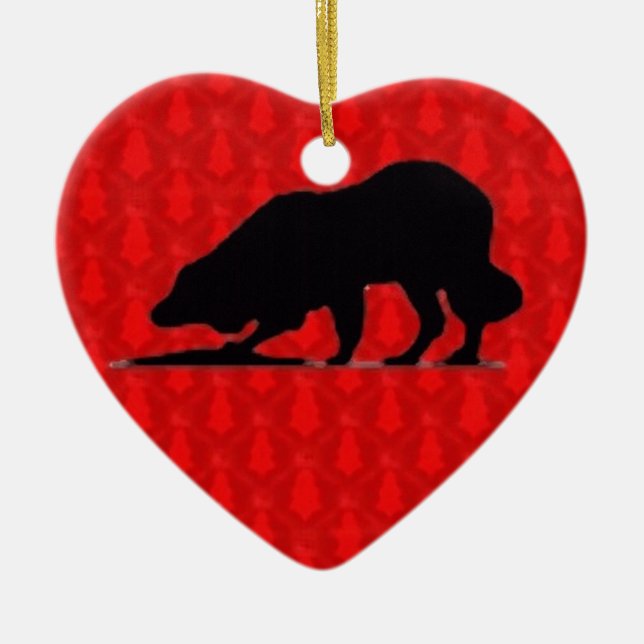 Border-Collie-Weihnachtsverzierung Keramik Ornament (Vorne)