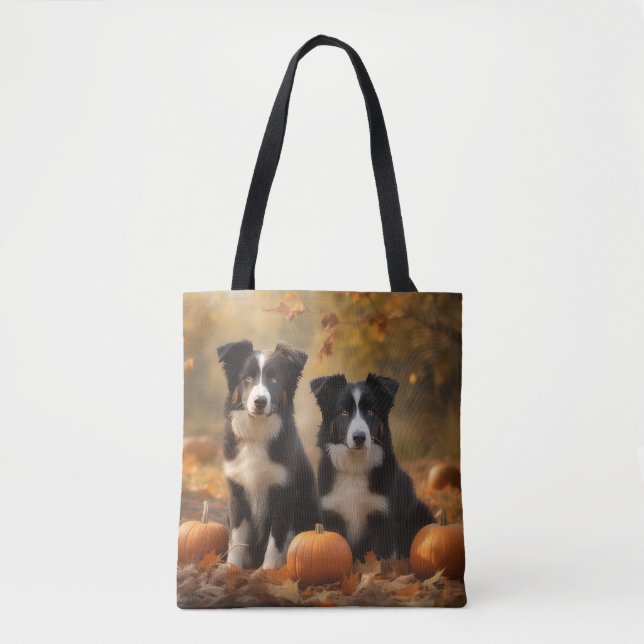 Border Collie Welpe Autumn Delight Pumpen (Vorderseite)