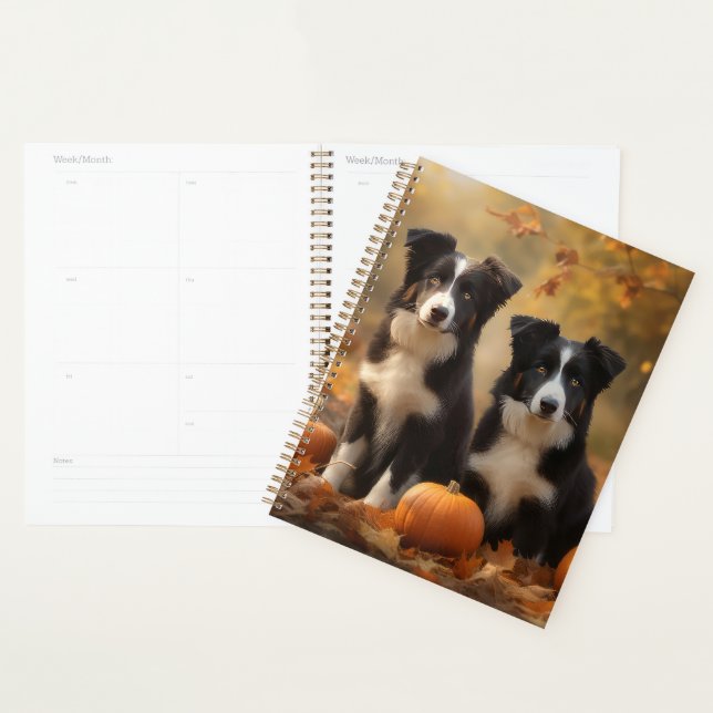 Border Collie Welpe Autumn Delight Pumpen Planer (Anzeige)