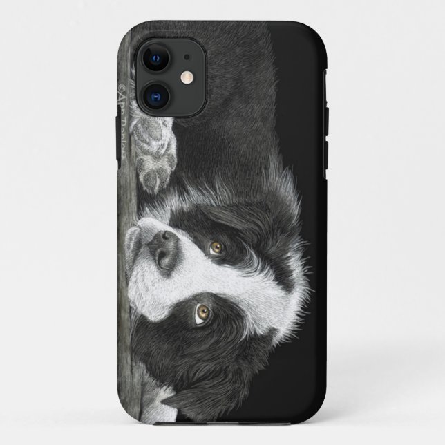 Border-Collie-Welpe - "sagen Sie mir mehr über Case-Mate iPhone Hülle (Rückseite)