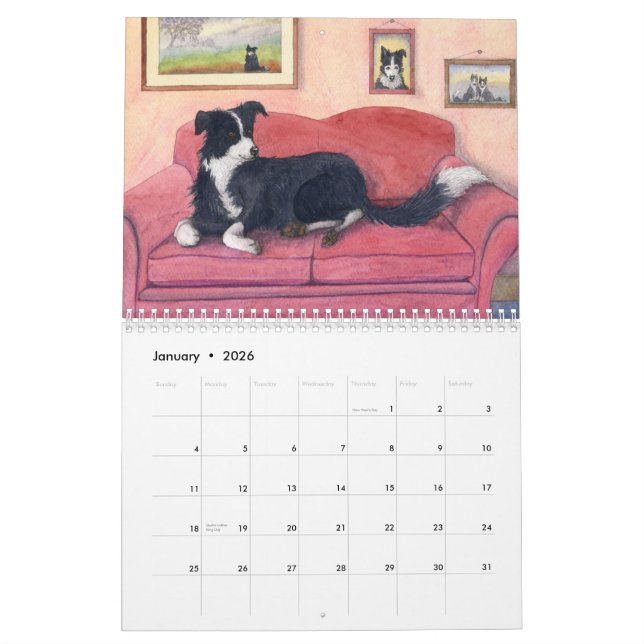 Border-Collie-Weltkalender Kalender (Jan 2026)
