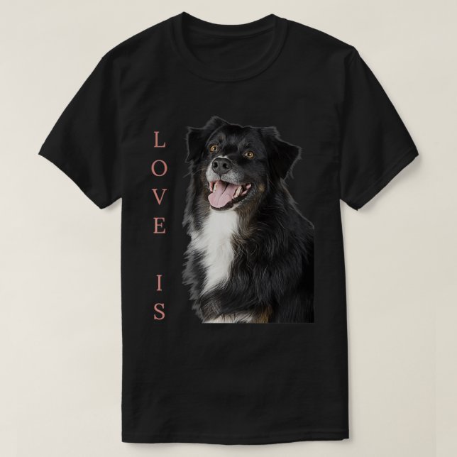 Border Collie Women Men Kinder Liebe Hund Mama Vat T-Shirt (Design vorne)