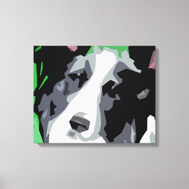 Border Collie Wrapped Canvas Prints Leinwanddruck (Vorderseite)