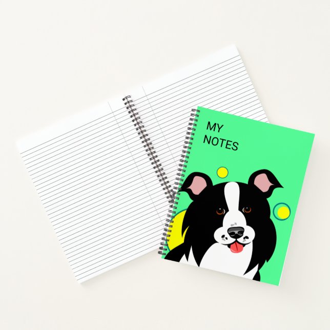 Border CollieCute Dog-Notebook Notizbuch (Innenseite)