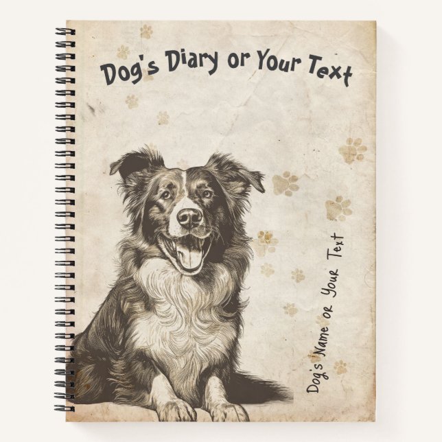 Border Collies Tagebuch (Vorderseite)