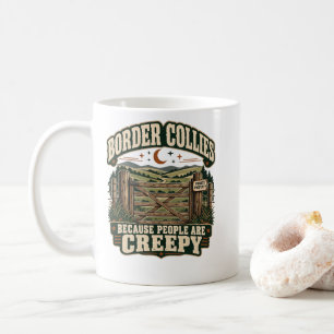 Border Collies Weil Menschen unheimlich sind Hunde Kaffeetasse