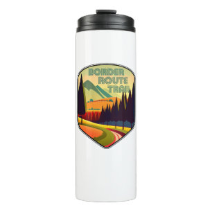 Border Route Trail Minnesota Farben Thermosbecher