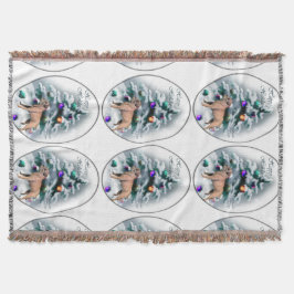 Border Terrier Christmas Decke