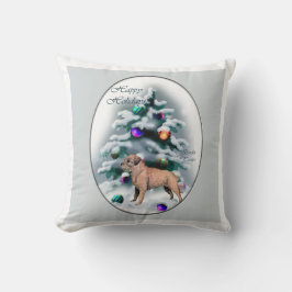 Border Terrier Christmas Kissen