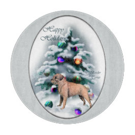Border Terrier Christmas Schneidebrett