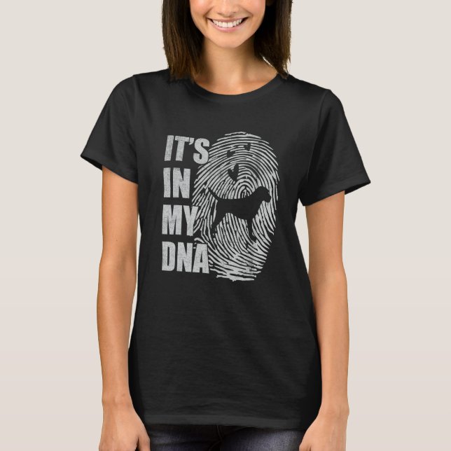 Border Terrier DNA Dog Mom Dad Dog T-Shirt (Vorderseite)