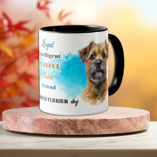 Border Terrier Dog Loyal Tasse