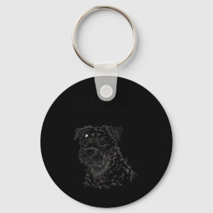 Border Terrier Dog Portrait - Personalisiertes Hau Schlüsselanhänger
