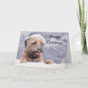 Border Terrier Dog Weihnachtskarte Feiertagskarte