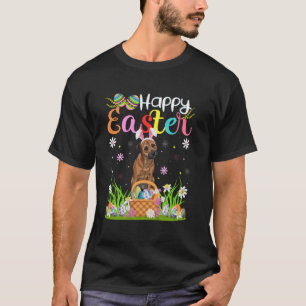 Border Terrier Hund Frohe Ostern Eierjagd Hasenohr T-Shirt