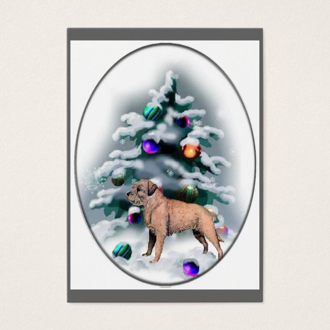 Border Terrier Weihnachtsgeschenke (Vorderseite)