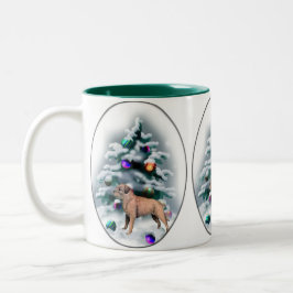 Border Terrier Weihnachtsgeschenke Zweifarbige Tasse