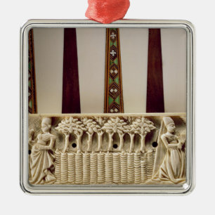 Borderbackgammon Brett, das Paare Liebhaber Ornament Aus Metall