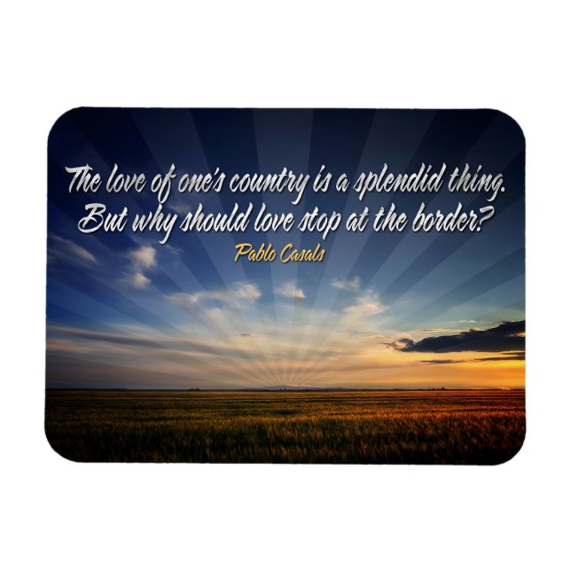 "Borderless Liebe" Flexible Inspiration Magnet (Horizontal)