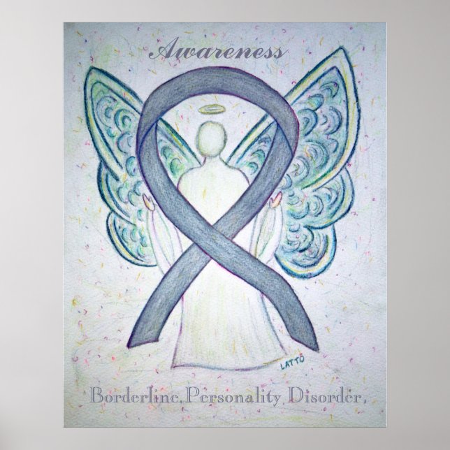 Borderline Personality Disease Awareness Ribbon Poster (Vorne)