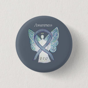 Borderline Personality Disorder (BPD) Ribbon-Butto Button