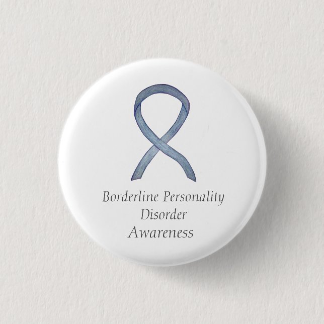Borderline Personality Disorder (BPD) Ribbon-Butto Button (Vorderseite)