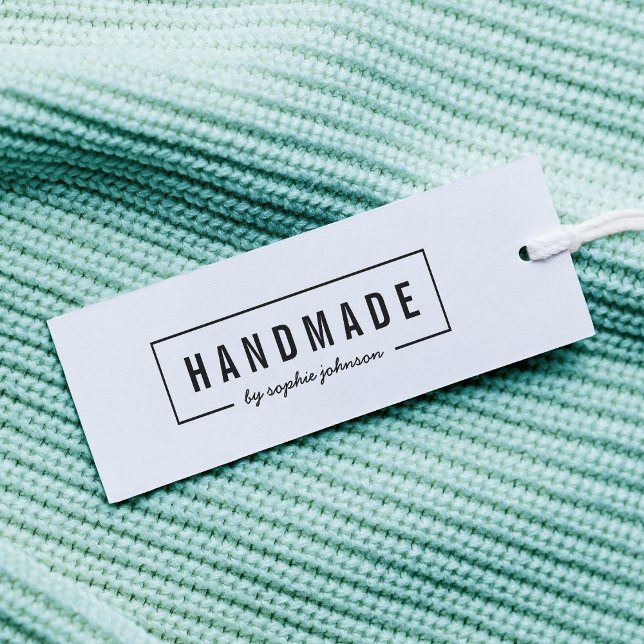 Bordern Moderne Bold & Script Name Handmade Permastempel (Von Creator hochgeladen)