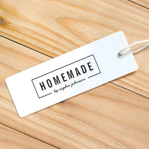 Bordern Moderne Bold & Script Name Homemade Permastempel