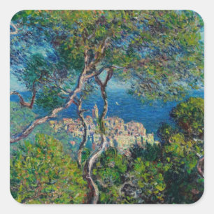 Bordighera (1884) Claude Monet Kunst am Meer Quadratischer Aufkleber