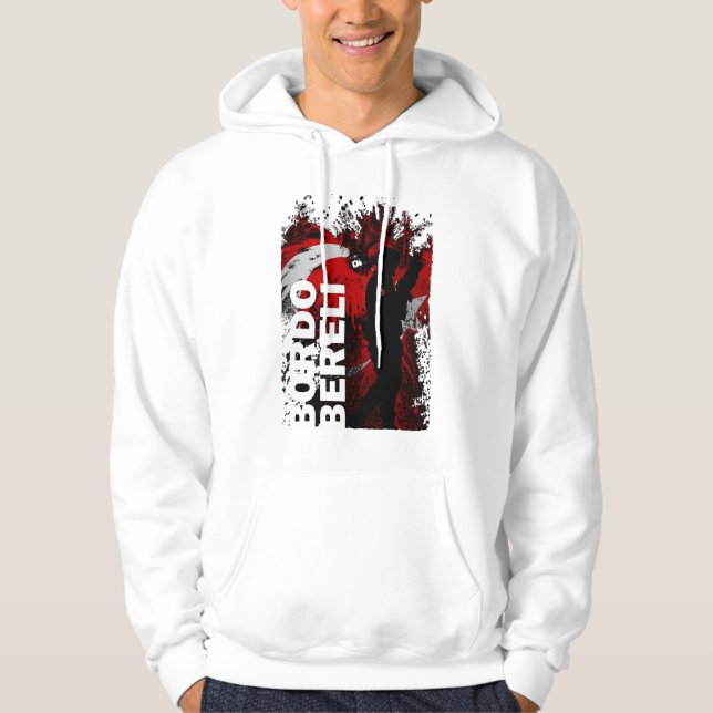 Bordo Bereli Türkische Spezialeinheit Design Hoodie (Vorderseite)