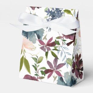 Bordo und Hochzeiten von Navy-Floral Geschenkschachtel