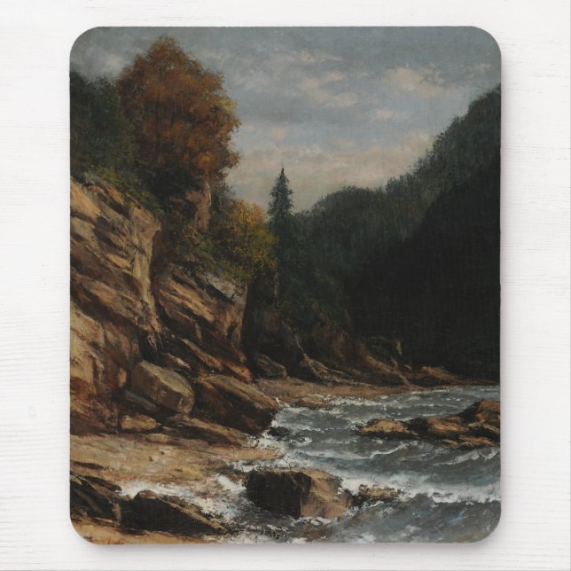 Bords du lac Léman - Gustave Courbet Mousepad (Vorne)